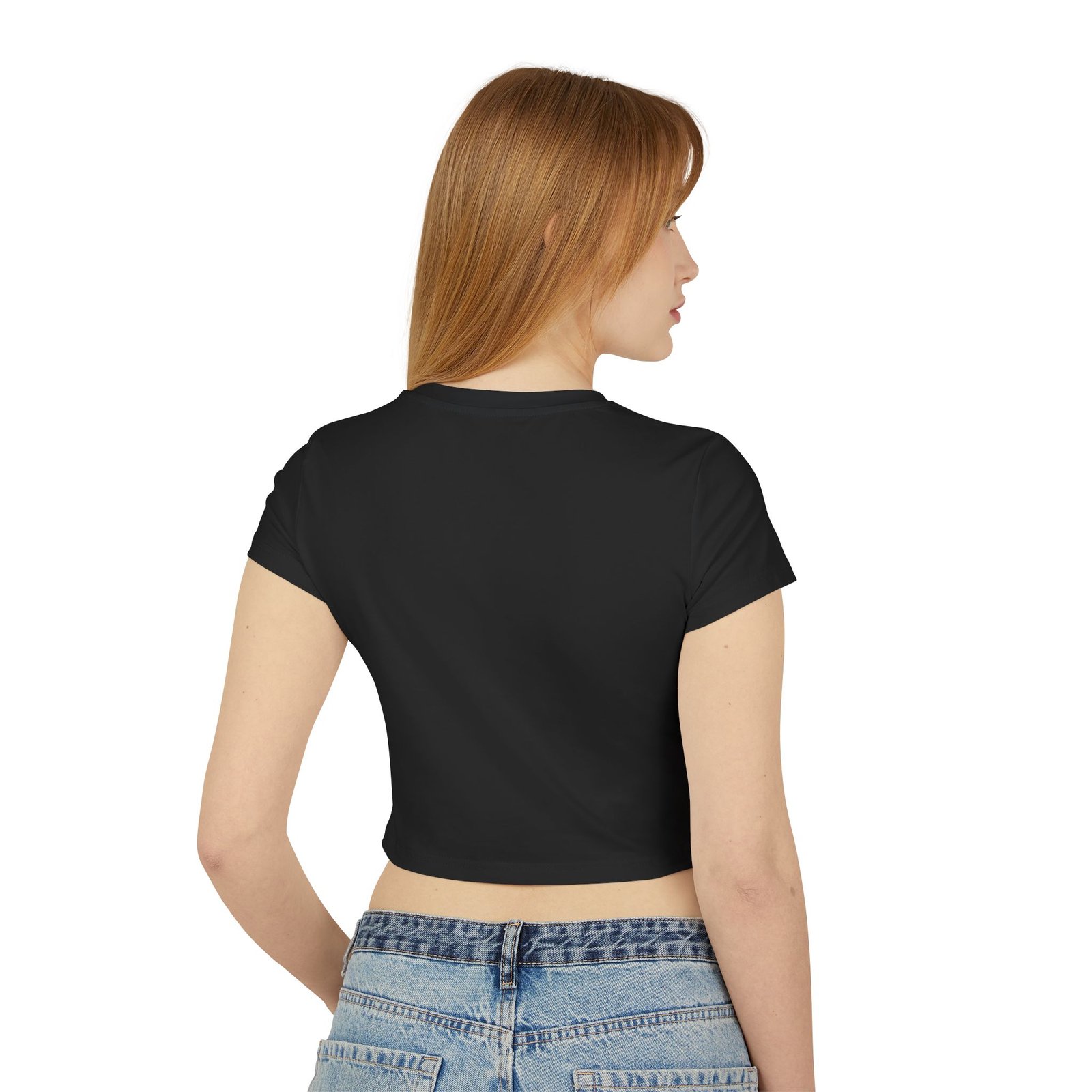 Sexy but Kind Women's Baby Tee — Retro Red Typography Cropped Shirt - Image 4